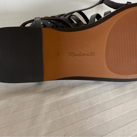 New! Madewell ‘Milano Fisherman Sandal’ Dark Brown Leather Women’s Size 10 - Picture 7 of 13